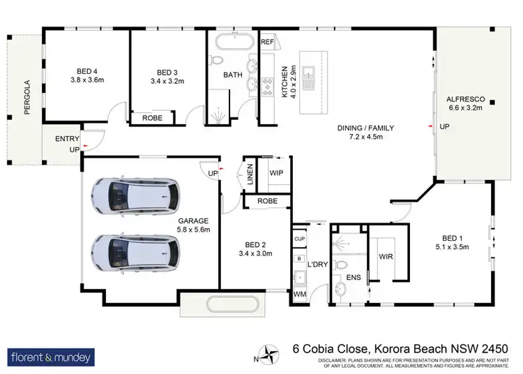 Floorplan of Homely house listing, 6 Cobia Cl, Korora NSW 2450