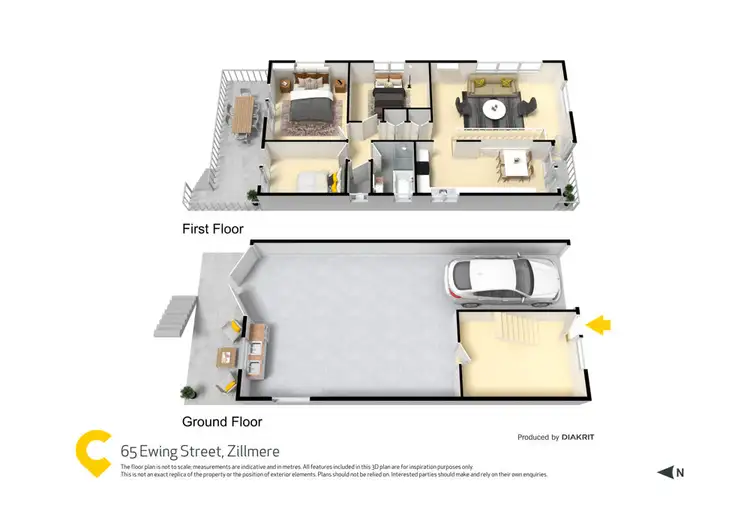 Floorplan of Homely house listing, 65 Ewing Street, Zillmere QLD 4034