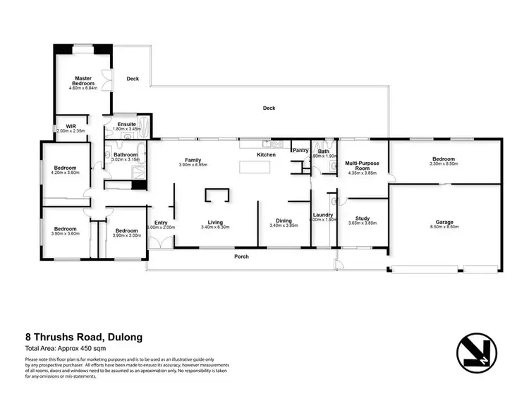 Floorplan of Homely house listing, 8 Thrushs Road, Dulong QLD 4560
