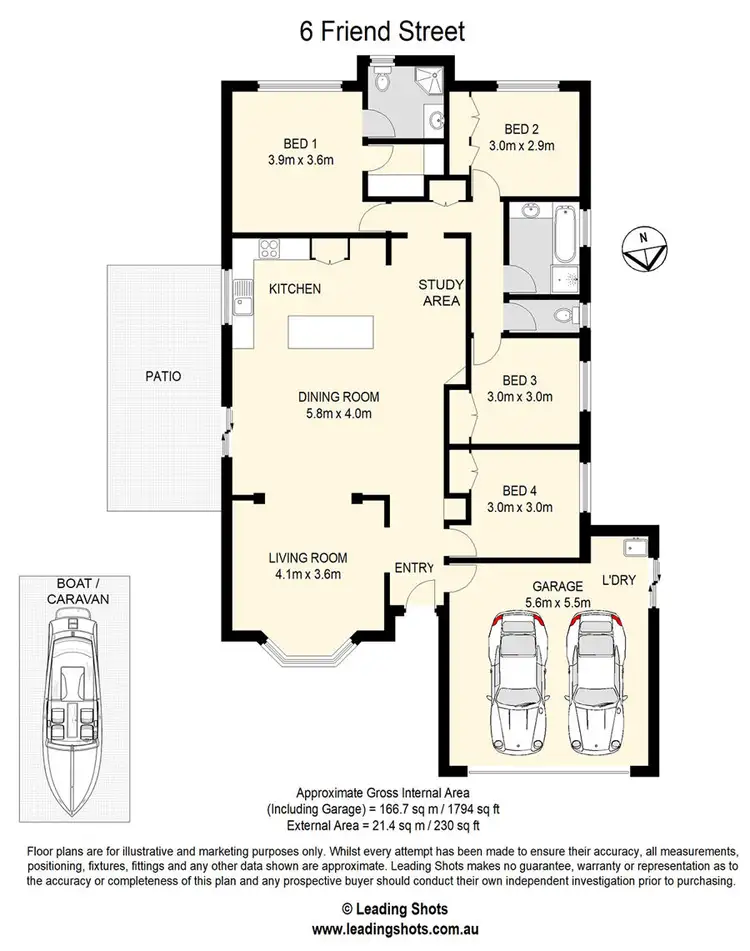 Floorplan of Homely house listing, 6 Friend Street, Wakerley QLD 4154
