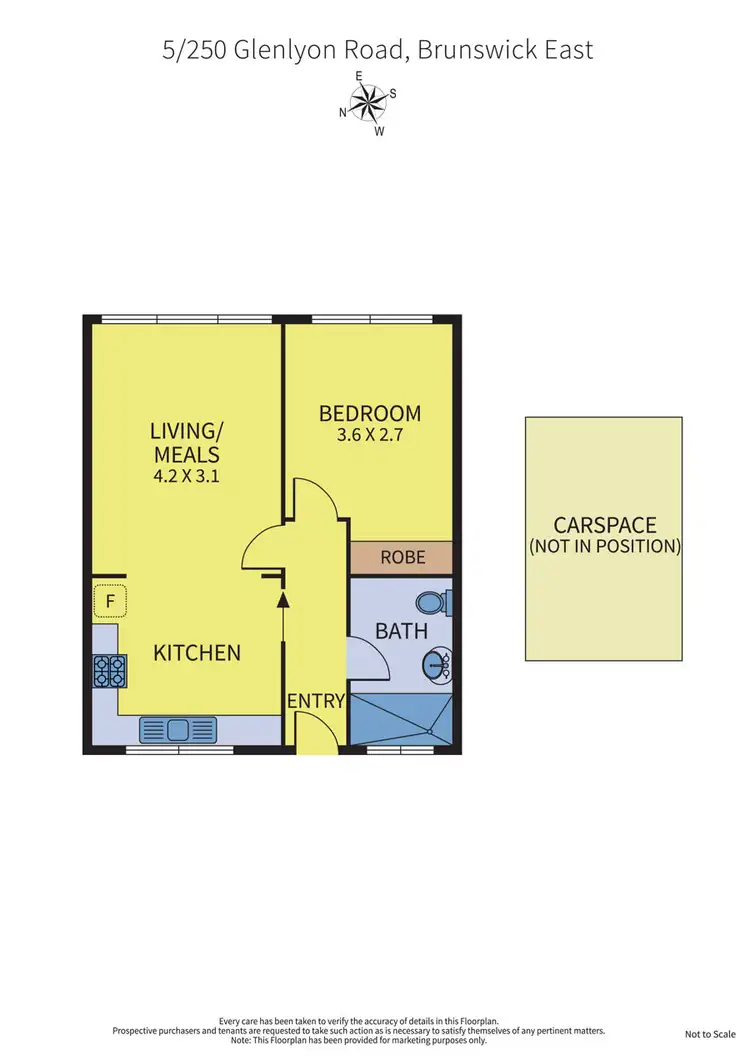 Floorplan of Homely apartment listing, 5/250 Glenlyon Road, Brunswick East VIC 3057