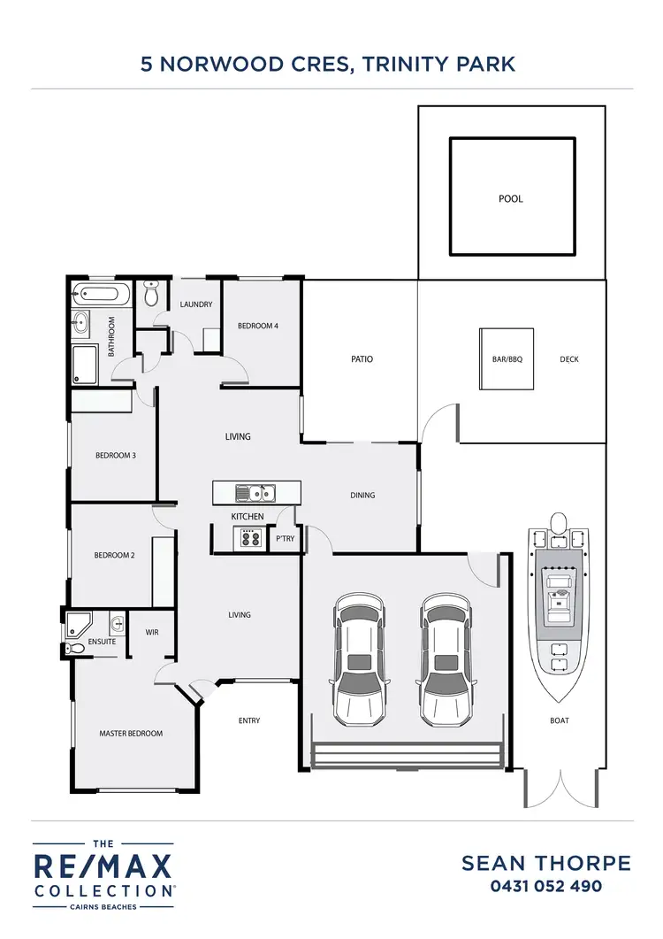 Floorplan of Homely house listing, 5 Norwood Crescent, Trinity Park QLD 4879