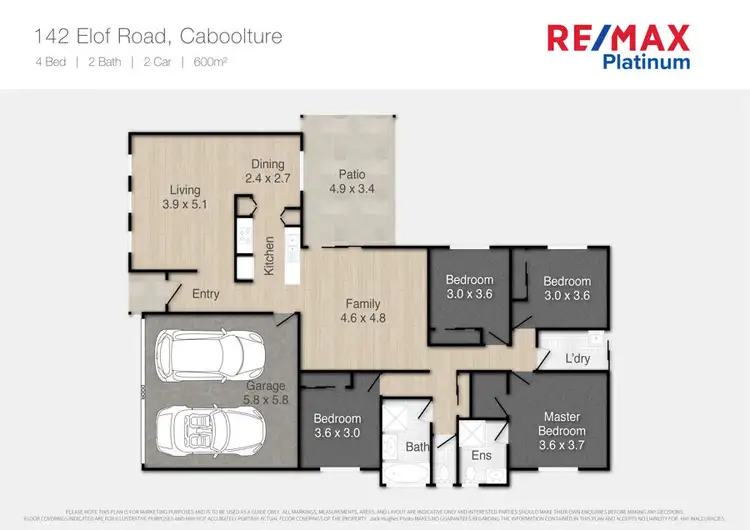 Floorplan of Homely house listing, 142 Elof Road, Caboolture QLD 4510