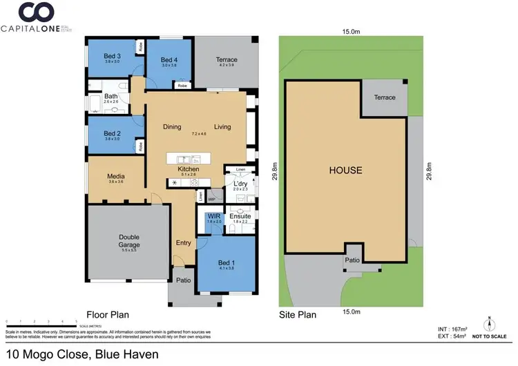 Floorplan of Homely house listing, 10 Mogo Close, Blue Haven NSW 2262