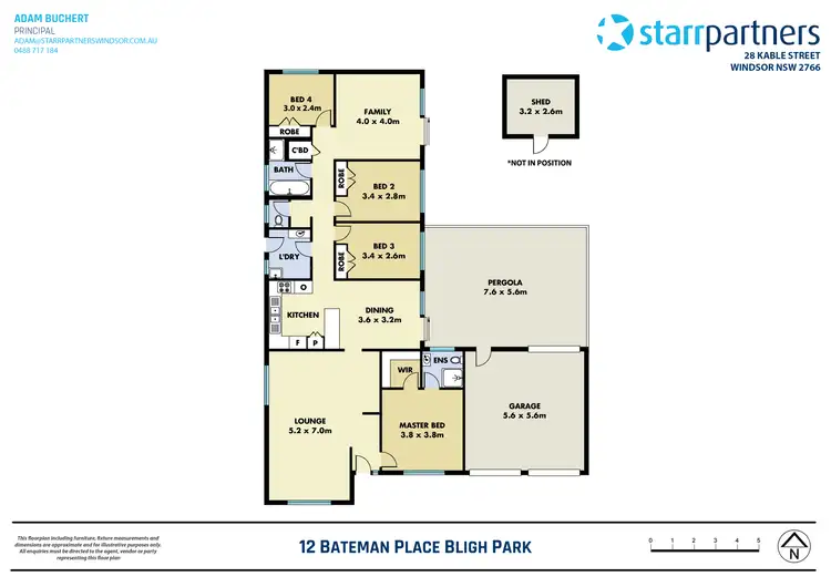 Floorplan of Homely house listing, 12 Bateman Place, Bligh Park NSW 2756