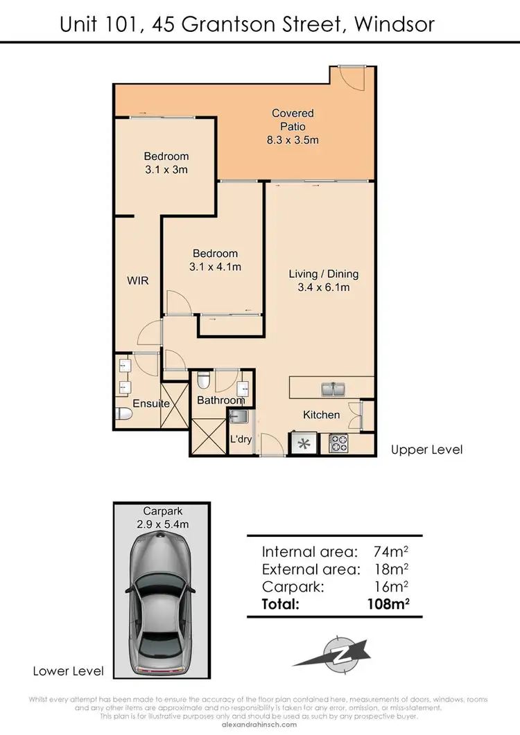 Floorplan of Homely unit listing, 101/ 6 Algar Street, Windsor QLD 4030