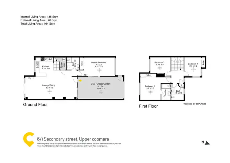 Floorplan of Homely townhouse listing, 6/1 Secondary Street, Upper Coomera QLD 4209