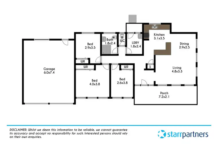 Floorplan of Homely house listing, 1 Adcoch Place, Bidwill NSW 2770