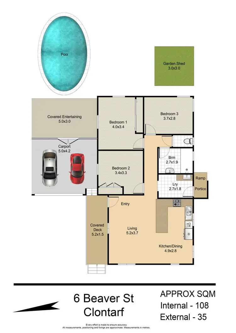 Floorplan of Homely house listing, 6 Beaver Street, Clontarf QLD 4019
