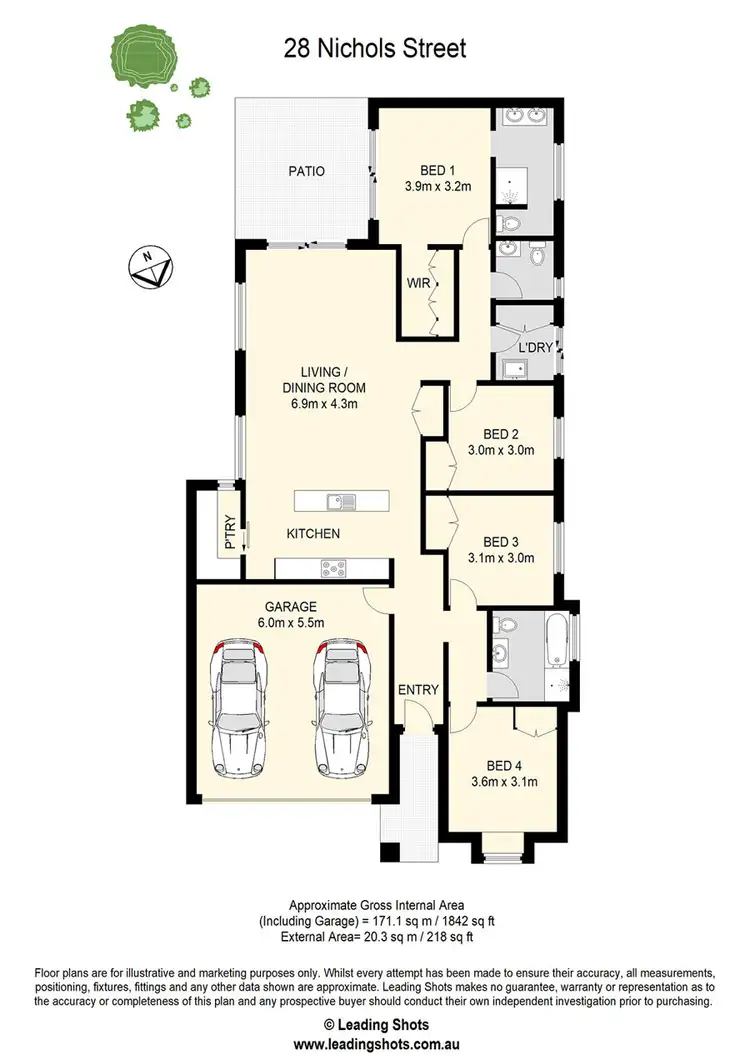 Floorplan of Homely house listing, 28 Nichols Street, Gumdale QLD 4154