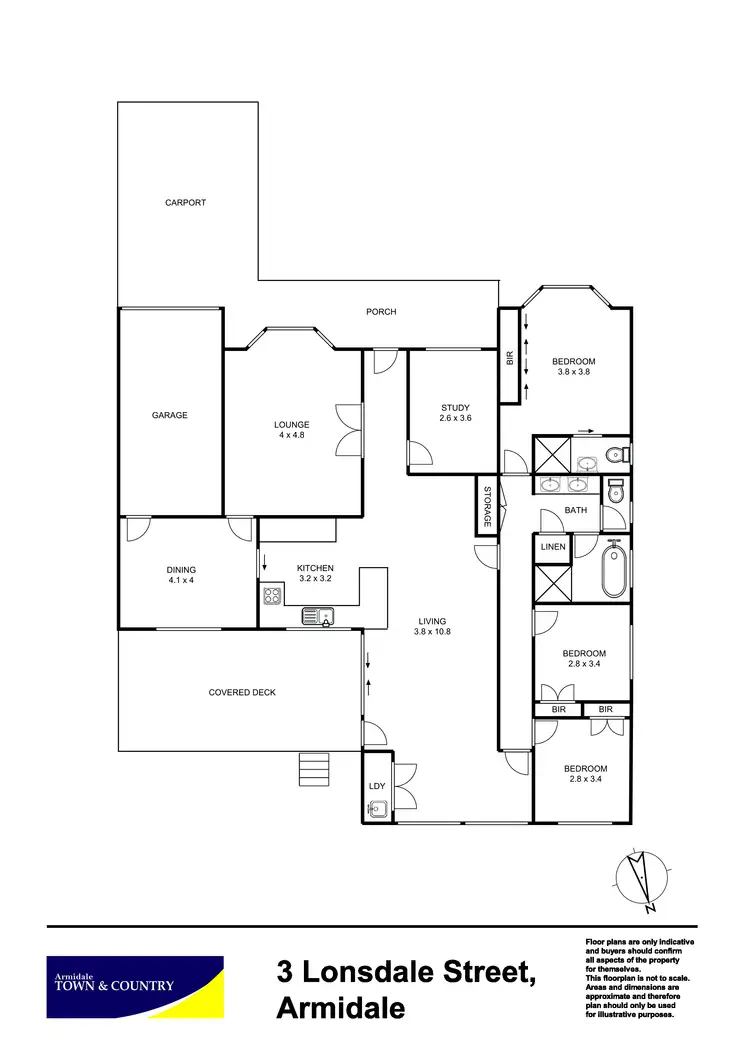 Floorplan of Homely house listing, 3 Lonsdale Street, Armidale NSW 2350