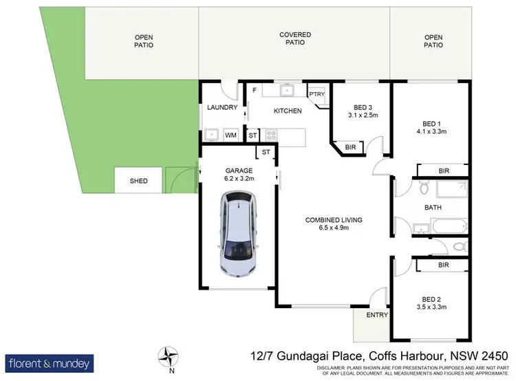 Floorplan of Homely villa listing, 12/7 Gundagai Pl, Coffs Harbour NSW 2450
