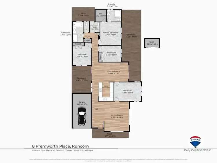 Floorplan of Homely house listing, 8 Premworth Place, Runcorn QLD 4113