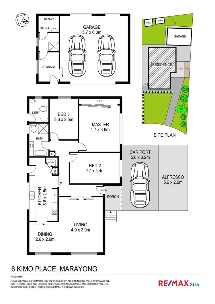 Floorplan of Homely house listing, 6 Kimo Place, Marayong NSW 2148