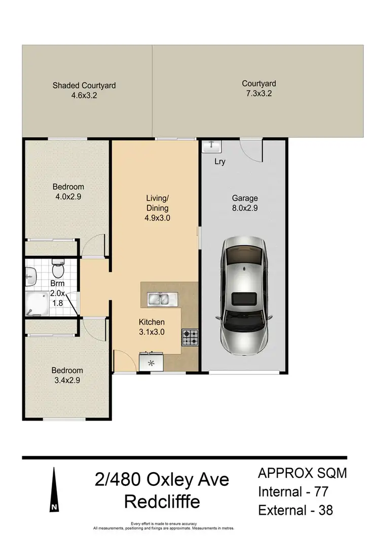 Floorplan of Homely retirement listing, 2/490-492 Oxley Ave, Redcliffe QLD 4020