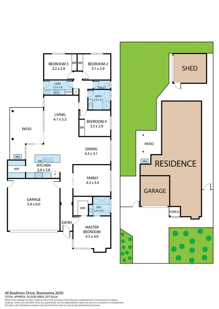 Floorplan of Homely house listing, 46 Bradman Drive, Boorooma NSW 2650