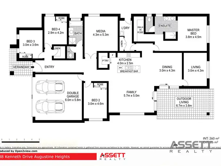 Floorplan of Homely house listing, 88 Kenneth Drive, Augustine Heights QLD 4300