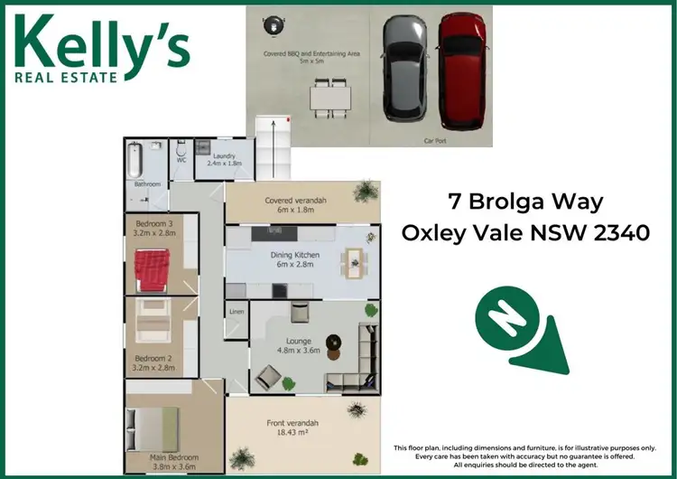 Floorplan of Homely house listing, 7 Brolga Way, Tamworth NSW 2340