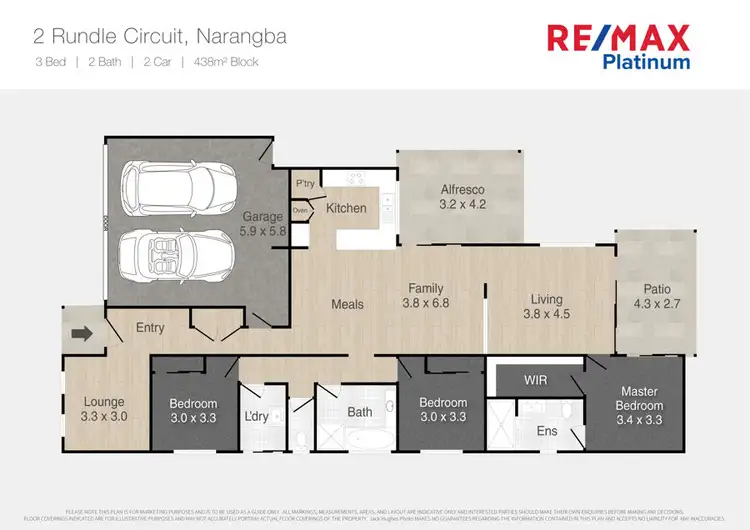 Floorplan of Homely house listing, 2 Rundle Circuit, Narangba QLD 4504