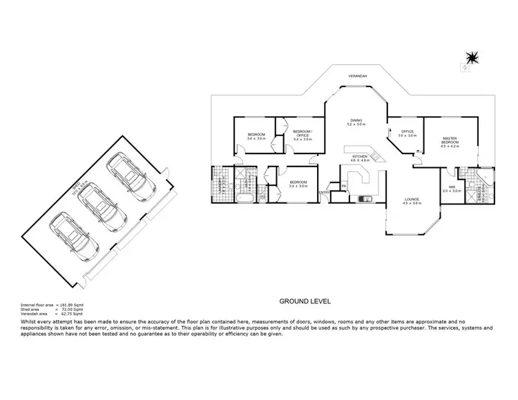 Floorplan of Homely house listing, 147 Happy Valley Road, Cabarlah QLD 4352