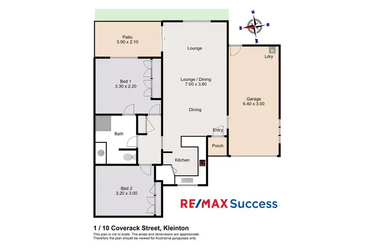 Floorplan of Homely unit listing, 1/10 Coverack Street, Kleinton QLD 4352