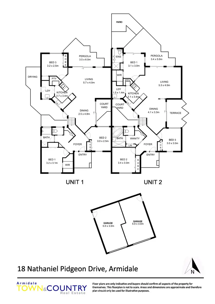Floorplan of Homely block of units listing, 18 Nathanial Pidgeon Drive, Armidale NSW 2350