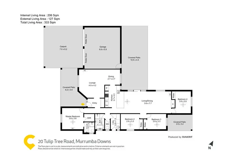 Floorplan of Homely house listing, 20 Tulip Tree Road, Murrumba Downs QLD 4503