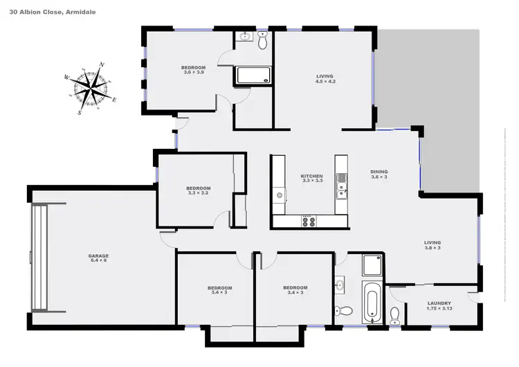 Floorplan of Homely house listing, 30 Albion Close, Armidale NSW 2350