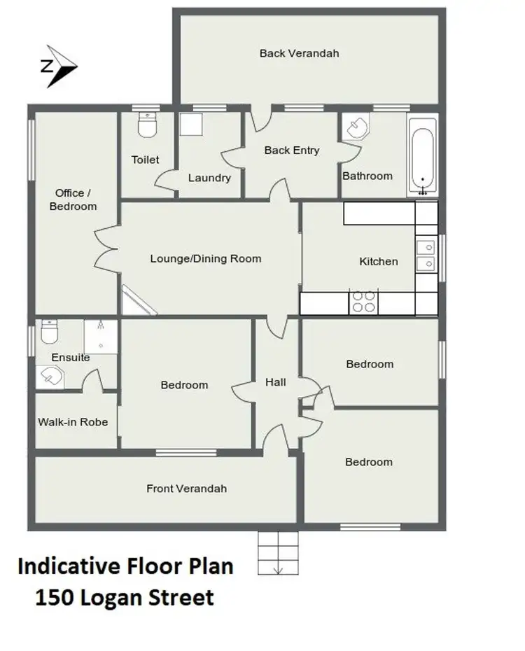 Floorplan of Homely house listing, 150 Logan Street, Tenterfield NSW 2372