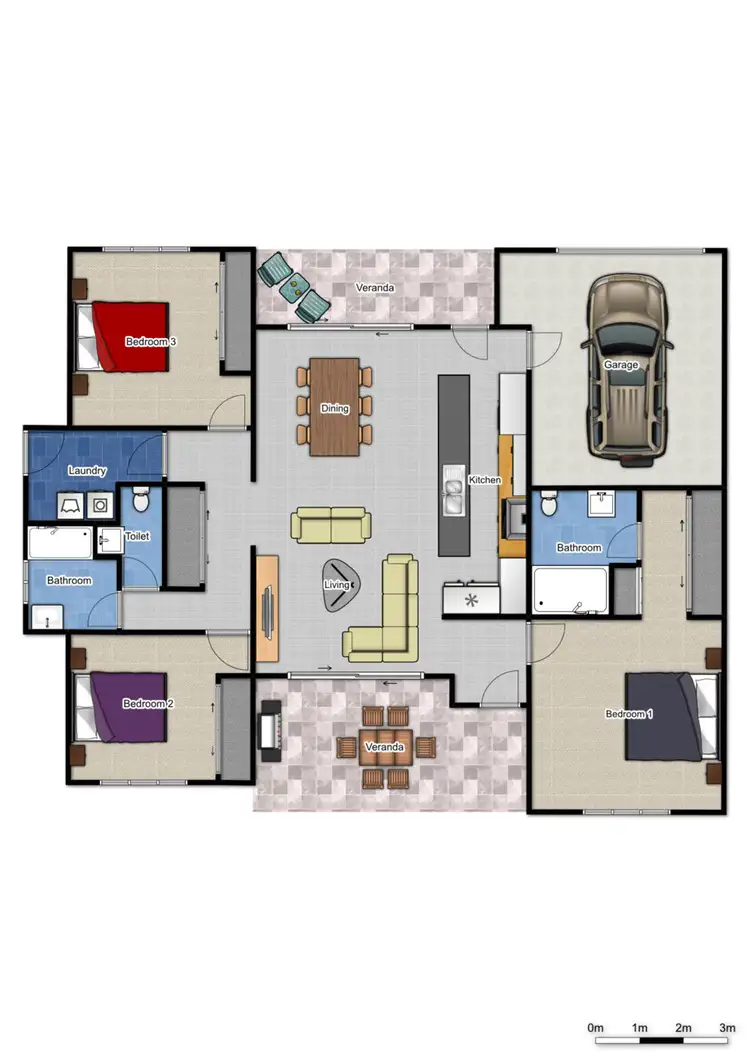 Floorplan of Homely townhouse listing, 23/2 Macarthy Road, Marsden QLD 4132