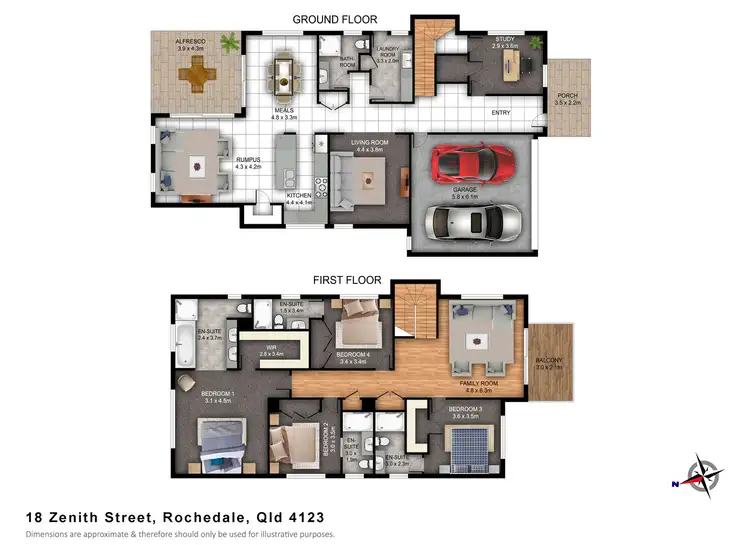 Floorplan of Homely house listing, 18 Zenith Street, Rochedale QLD 4123