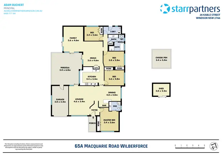 Floorplan of Homely house listing, 65a Macquarie Road, Wilberforce NSW 2756