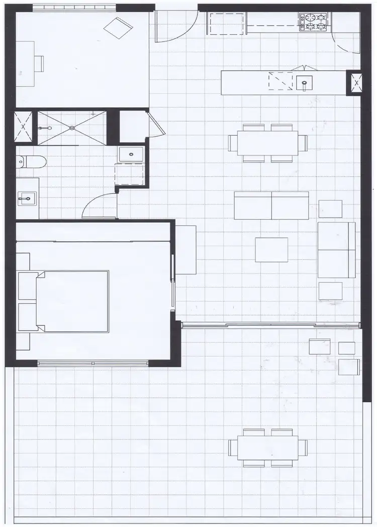 Floorplan of Homely unit listing, 2102/1 Waterford Court, Bundall QLD 4217