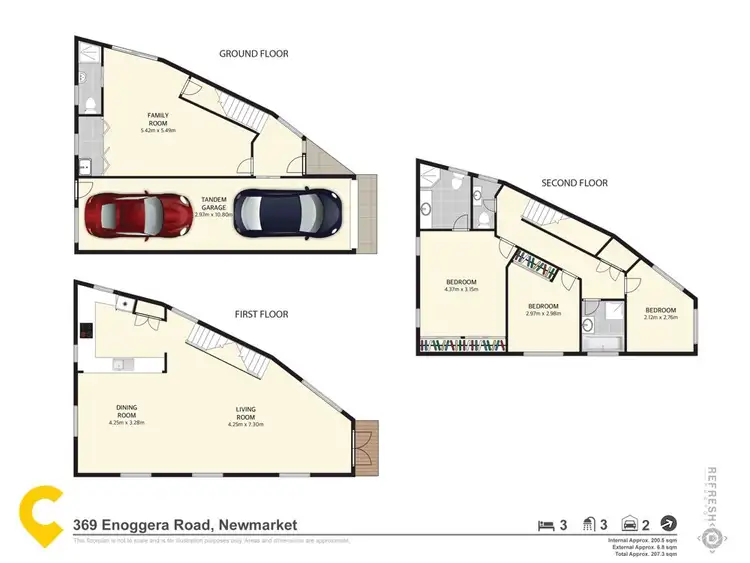 Floorplan of Homely house listing, 369 Enoggera Road, Newmarket QLD 4051