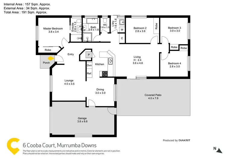 Floorplan of Homely house listing, 6 Cooba Court, Murrumba Downs QLD 4503