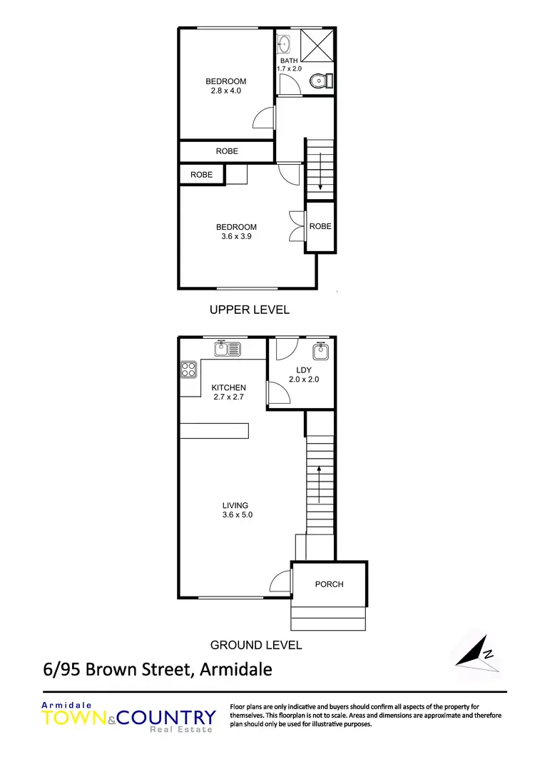 Floorplan of Homely unit listing, 6/95 Brown Street, Armidale NSW 2350