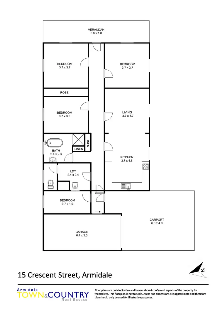 Floorplan of Homely house listing, 15 Crescent Street, Armidale NSW 2350