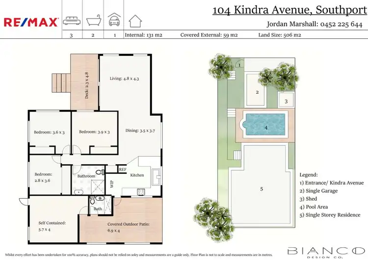 Floorplan of Homely house listing, 104 Kindra Ave, Southport QLD 4215