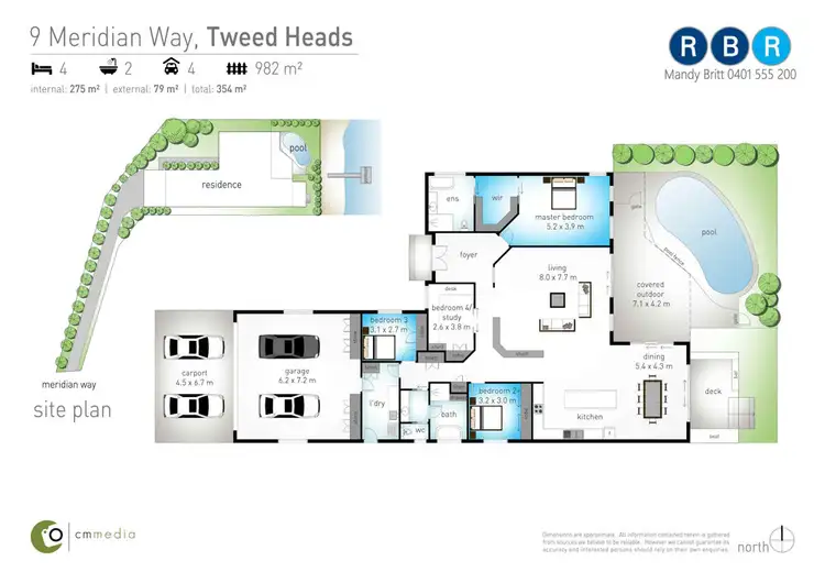 Floorplan of Homely house listing, 9 Meridian Way, Tweed Heads NSW 2485