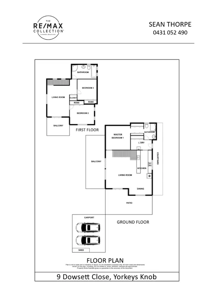 Floorplan of Homely house listing, 9 Dowsett Close, Yorkeys Knob QLD 4878