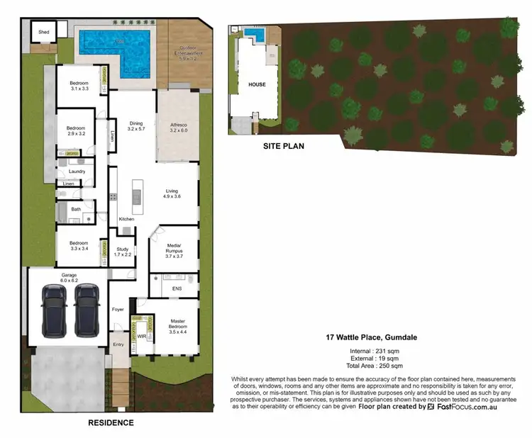 Floorplan of Homely house listing, 17 Wattle Place, Gumdale QLD 4154