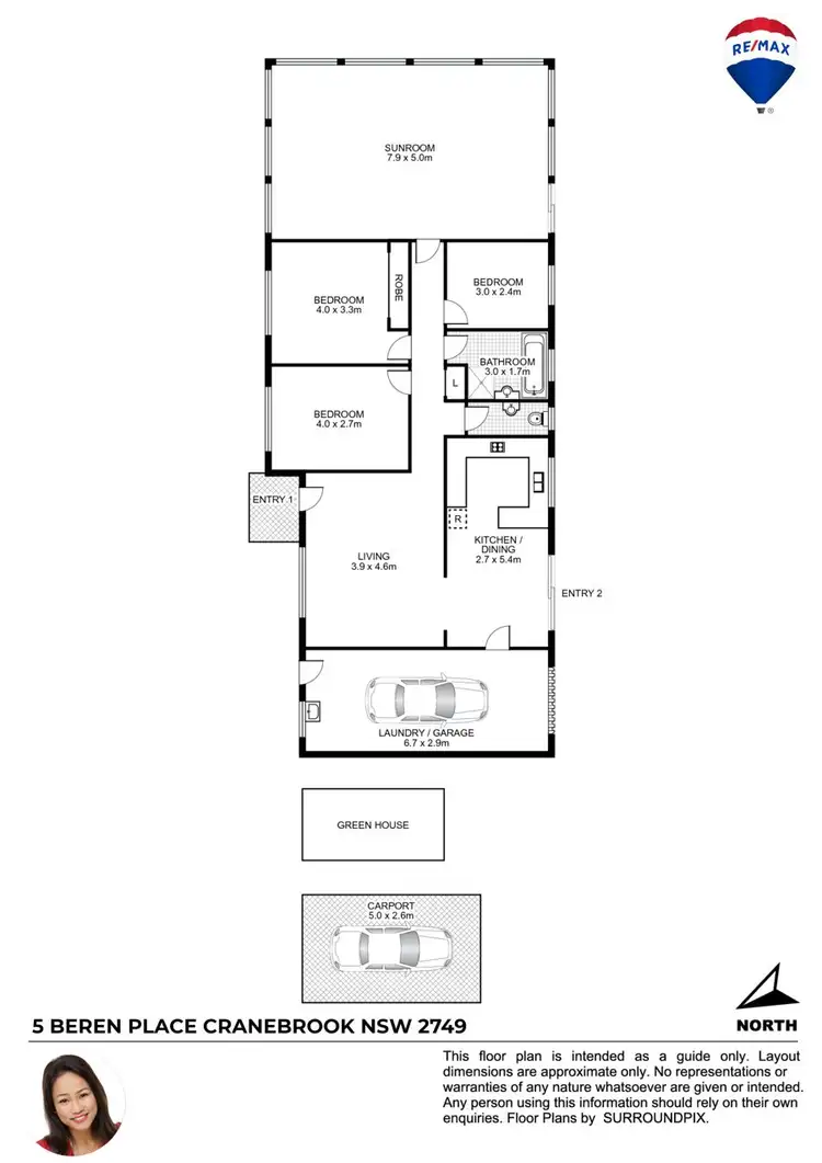 Floorplan of Homely house listing, 5 BEREN PLACE, Cranebrook NSW 2749