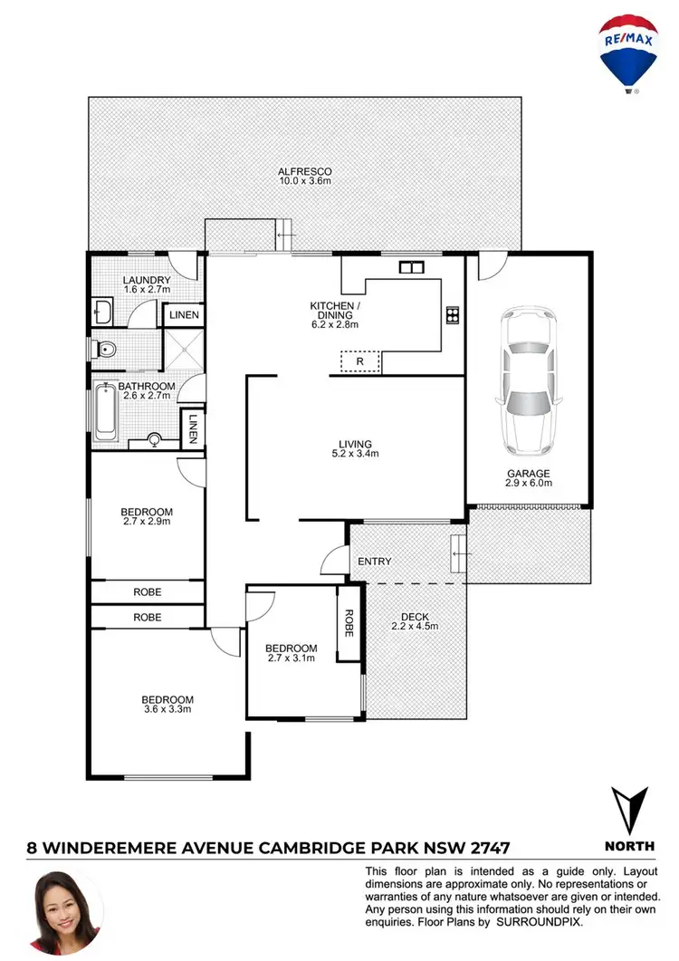 Floorplan of Homely house listing, 8 WINDERMERE AVENUE, Cambridge Park NSW 2747