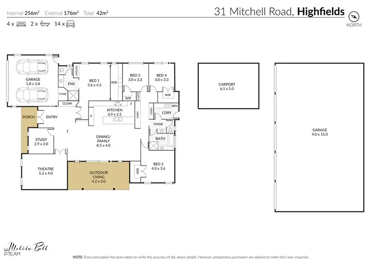 Floorplan of Homely house listing, 31 Mitchell Road, Highfields QLD 4352