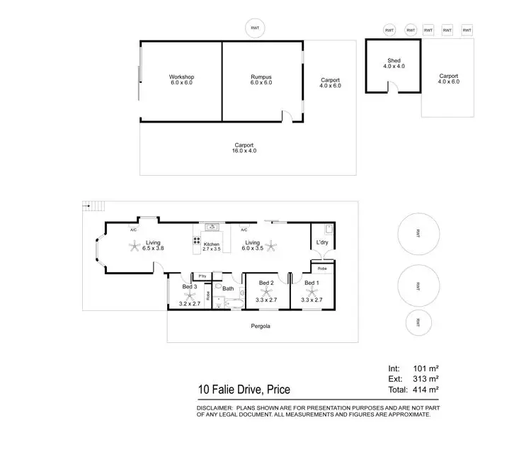 Floorplan of Homely house listing, 10 Falie Drive, Price SA 5570
