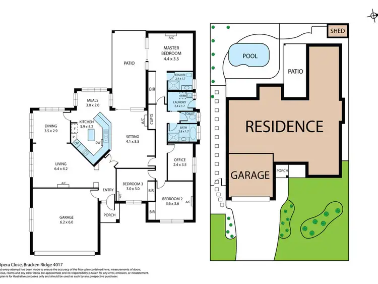 Floorplan of Homely house listing, 6 Opera Close, Bracken Ridge QLD 4017