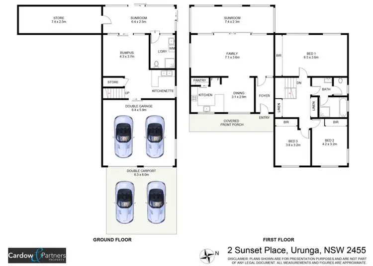 Floorplan of Homely house listing, 2 Sunset Place, Urunga NSW 2455