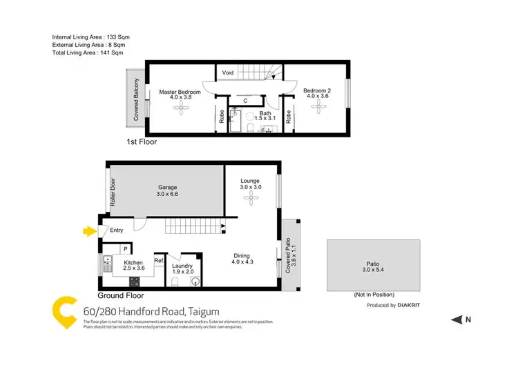 Floorplan of Homely townhouse listing, 60/280 Handford Road, Taigum QLD 4018