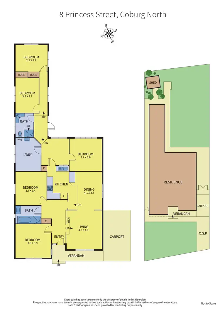 Floorplan of Homely house listing, 8 Princess Street, Coburg North VIC 3058