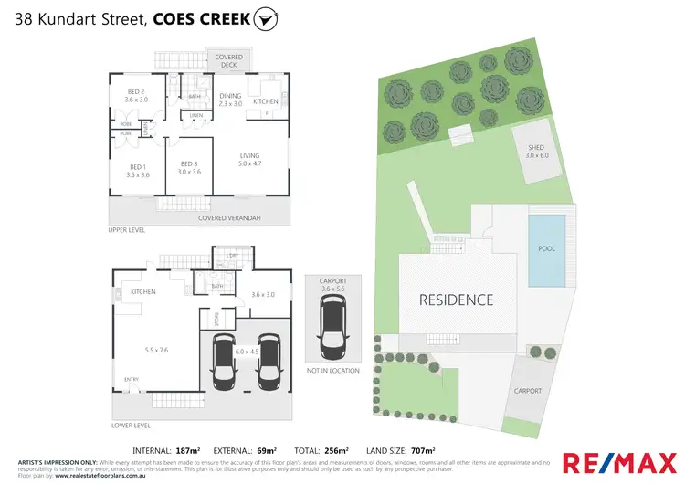 Floorplan of Homely house listing, 38 Kundart Street, Coes Creek QLD 4560
